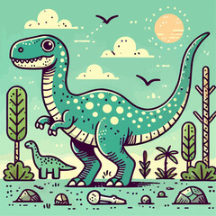 dinosaur gozila logo vector illustration