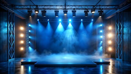 stage with spotlight
