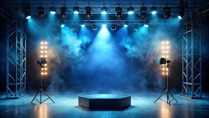 stage with spotlight
