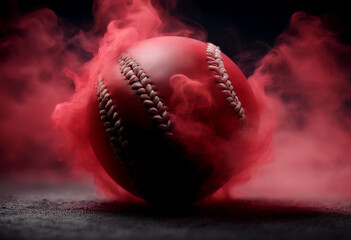 artistic clouds baseball banner surrounded shot graphic background smoke red sport wallpaper ball original game competition action motion athletic athlete stadium team 