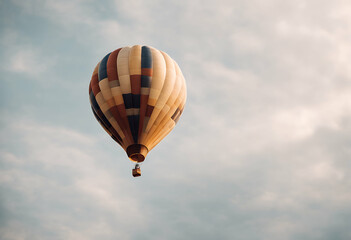 Naklejka premium olated hot balloon background transparent white sky colourful basket flying flight fly adventure colours transportation ballooning fun travel transport float