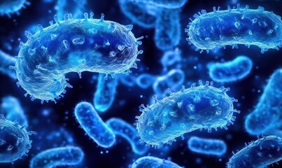 Bacterial Infection and Foodborne Illness Caused by Listeria Outbreak Microscopic View of Pathogenic Microorganisms