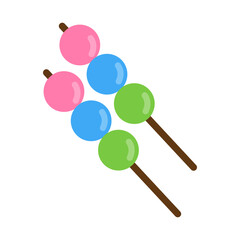 Dango Food Icon, Simple Icon Vector Design, best used for presentation, application, web and banner	