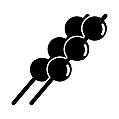 Dango Food Icon, Simple Icon Vector Design, best used for presentation, application, web and banner