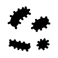 Virus icon. Disease icon. Bacteria icon