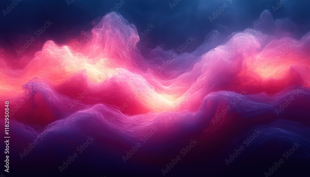 Aufkleber abstract gradient background with dust grain light leak and surreal ethereal effect
