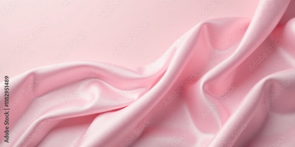Poster soft pink silk drape elegant texture background for design