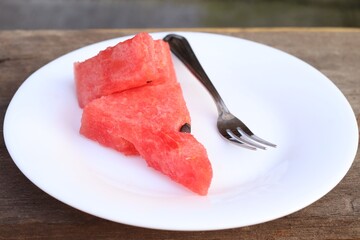 Fresh watermelon summer tropical fruit
