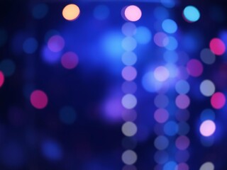Obraz premium Blurred lights on blue gradient abstract background with high light in the middle design for presentation light blue gradient background, trendy, blurred lights, modern
