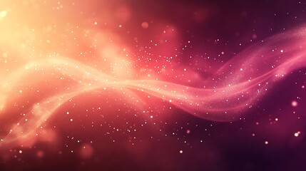 Fototapeta premium Abstract Red and Gold Swirling Particles Background