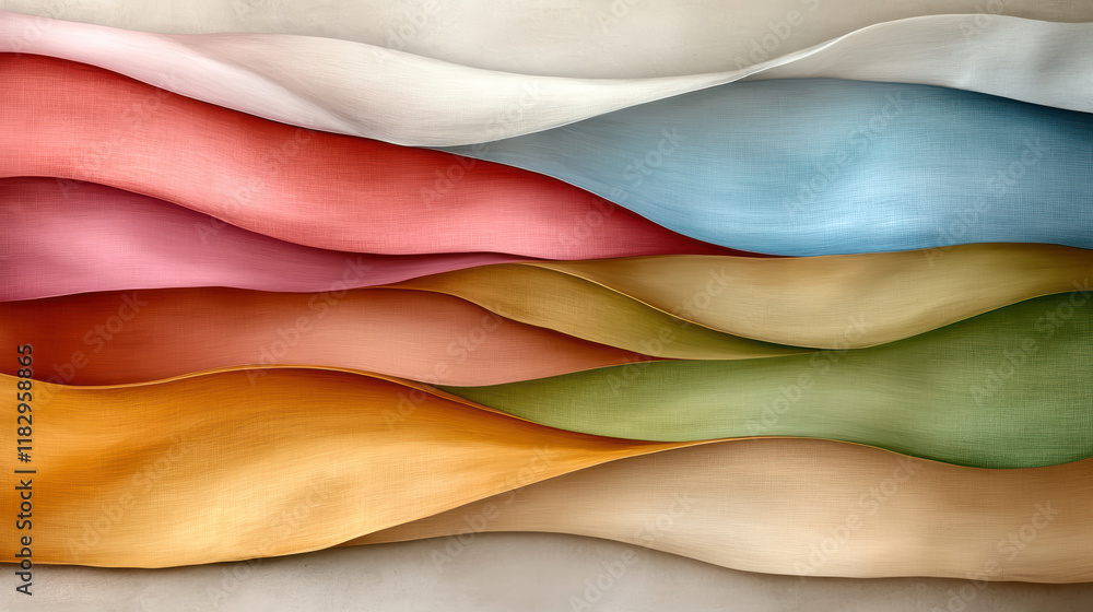 Poster colorful digital patterns creating sense of excitement and flow