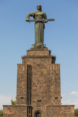Fototapeta premium Armenia, Yerevan. 'Mother Armenia' statue. Sculptor Sergey Merkurov, 1950.
