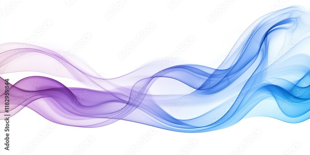 Poster abstract flowing wave background.