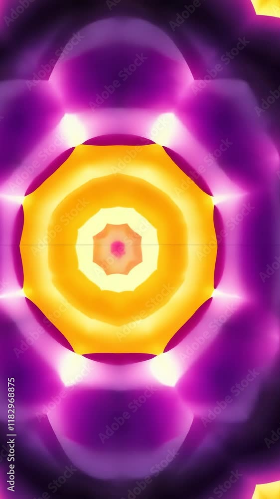 Aufkleber abstract colorful circular pattern with vibrant hues and intricate designs created through digital a