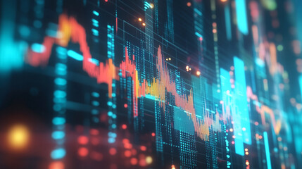 3d rendering of business growth graph.