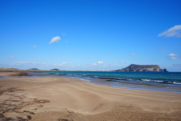 wonderful seascape with fine rock beach