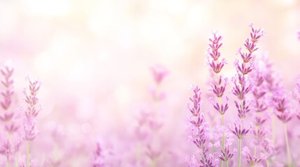 Obraz premium Serene Lavender Field Pastel Dreamscape