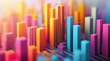 Vector illustration of 3d graph.