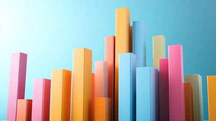 Vector illustration of 3d graph.