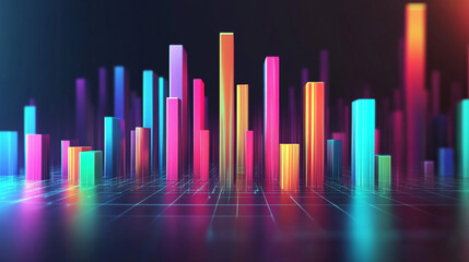 Vector illustration of 3d graph.