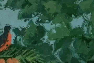 Various oil paintings, flowers, fruits, cranes, tigers, tropical leaves, cats, dogs, parrots, beautiful things