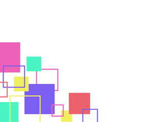 Abstract Geometric Square Corner Background