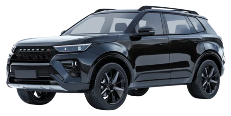 Tableau sur plexiglas Véhicules PNG Black SUV car suv automobile vehicle.  © Rawpixel.com