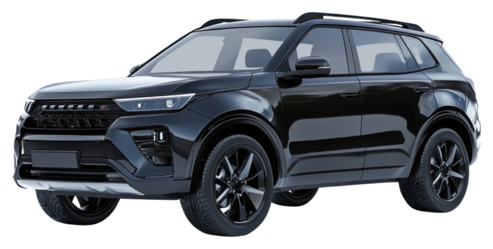 PNG Black SUV car suv automobile vehicle.