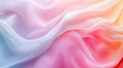 Fototapeta premium Soft pastel fabric in gentle folds. Dreamy colors and textures.