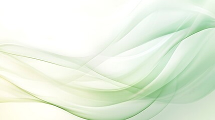 Abstract Green and White Wave Design