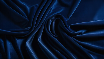 Fototapeta premium Embrace the Elegance of Deep Royal Blue Velvet