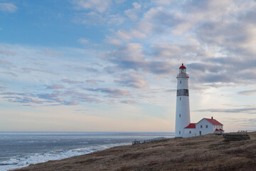 Point Amour Lighthouse Provincial Historic Site on the south coast of Labrador, Newfoundland and Labrador, Canada. © Danita Delimont