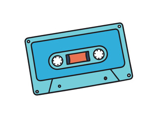 Fototapeta premium Retro Cassette Tape Music, Nostalgia, 80s, 90s, Analog, Vintage, Audio, Recording
