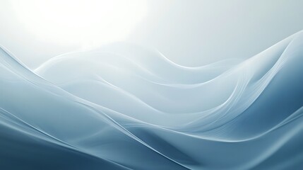Fototapeta premium Abstract Blue Wave Forms Background Design