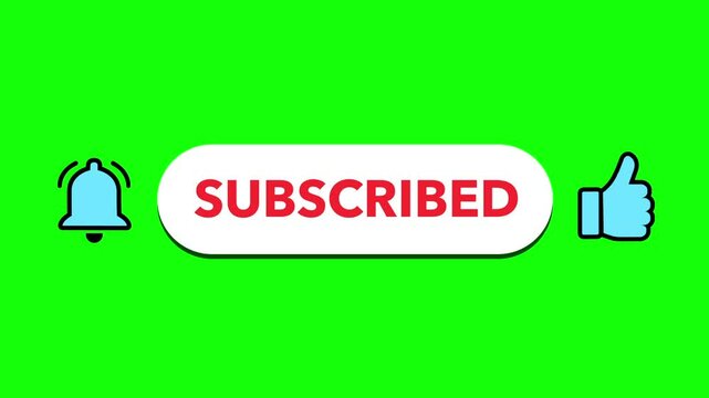 Like and Subscribe Pop-Up Animation Overlay for Video Content