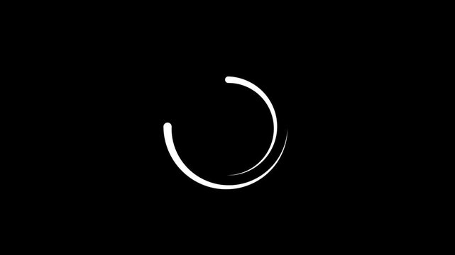 Loading And Buffering Icon Animation.Please wait for a while as it is uploaded.Loading icon set.Circle loader templates.. Looping circle animation effect.