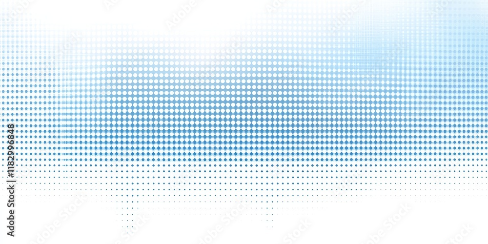 Aufkleber abstract blue halftone grid pattern background.