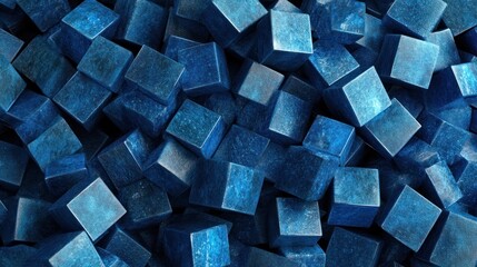 Abstract Blue Cubes Background: A Deep Dive into Geometric Textures