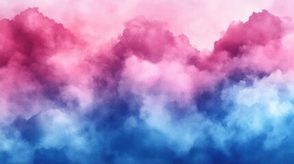 Obraz premium A vibrant blend of pink and blue clouds creating a dreamy atmosphere.