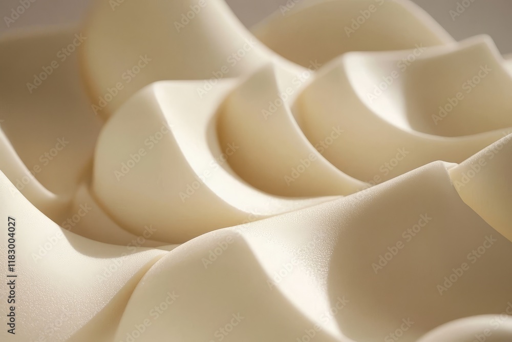 Poster elegant abstract texture of soft fluid creamy waves displaying a modern artistic design, perfect for