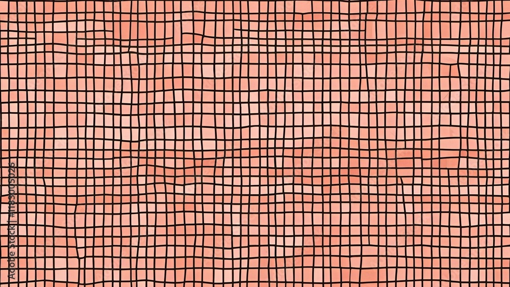 Poster soft pastel peach tiles creating a textured background