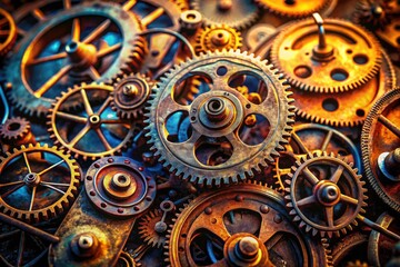 Intricate clockwork mechanisms, candidly captured: a steampunk photographer's vision.