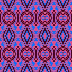 ikat pattern flower damask ethnic boho American ikat texture tribal geometric background mandalas