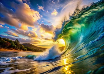 High-Speed Ocean Photography: Vibrant Coastal Energy and Motion