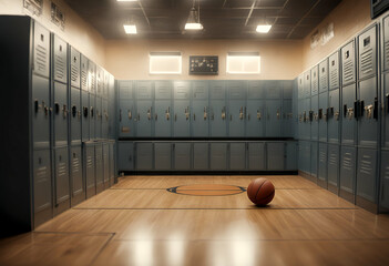 ball basketball room spotlight team gym preparation row bench horizontal champion open jersey authentic ready