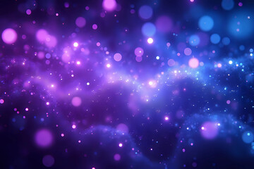 Obraz premium sparkling lights glittering in ethereal blues purples