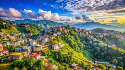 Discover Aizawl, Mizoram: majestic mountain scenery, India travel photography.