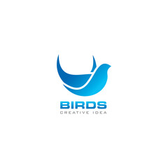 Creative Wings Concept Logo Design Template
