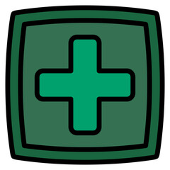 Obraz premium Medicalcross Icon
