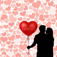 couple with hearts © betania